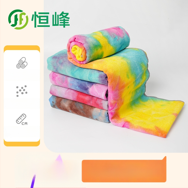 Tie-dye neslīdošs mikrofibras jogas dvielis, 470 g