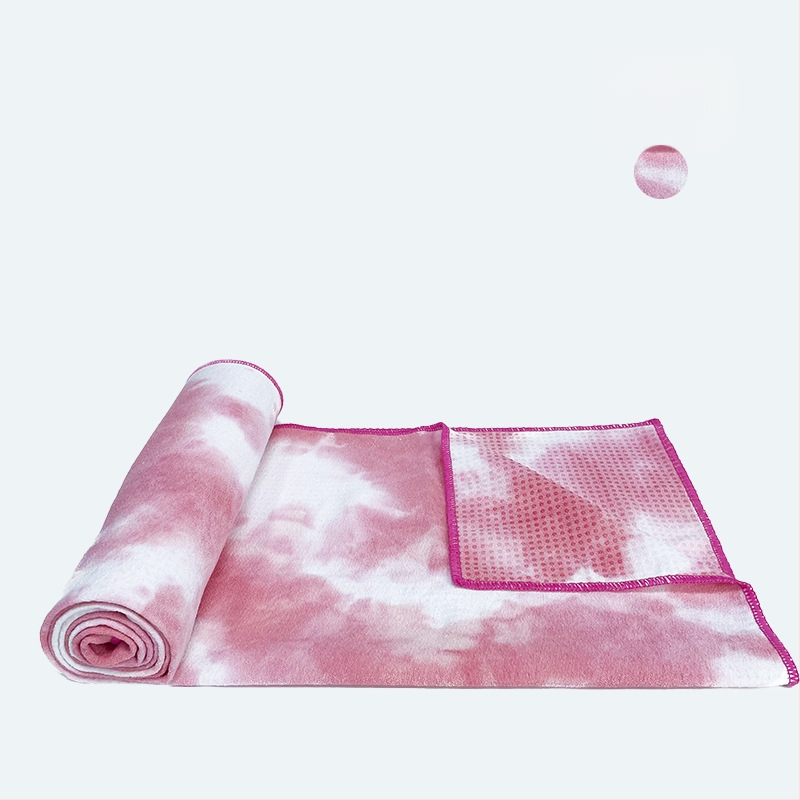 Tie-dye neslīdošs mikrofibras jogas dvielis, 470 g