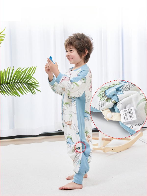 Bērnu gulēšanas somiņa ar dalītu kāju dizainu, no bambusa šķiedras, antibakteriāls un mitrumu pārvadājošs, metāla rāvējslēdzējs, piemērots ziemai, pavasarim un rudenim, vecums 1–3 gadi