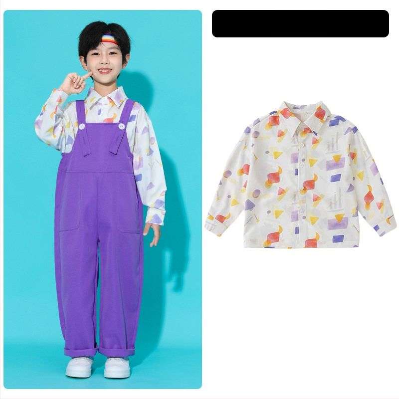 Bērnu hip-hop uzstāšanās apģērbs, unisex, bērniem virs 8 gadu vecuma, vasara 2025 (vasaras sezona 2025; unisex; hip-hop stils; vecuma grupai virs 8)