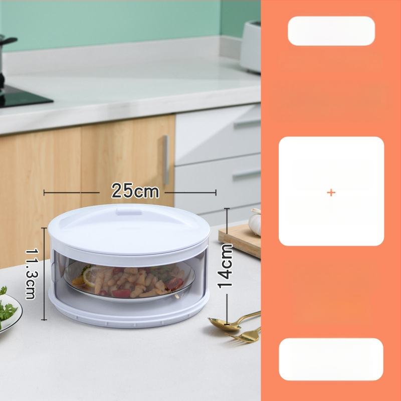 Пластмасов многослоен капак за храна за кухнята — поддържа топлината, прахоустойчиво съхранение на остатъци
