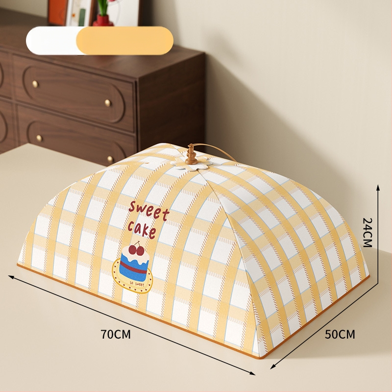 Only изолиран капак за храна, сгъваем прахоустойчив капак за маса за домашна употреба, лансиран през 2025 г.