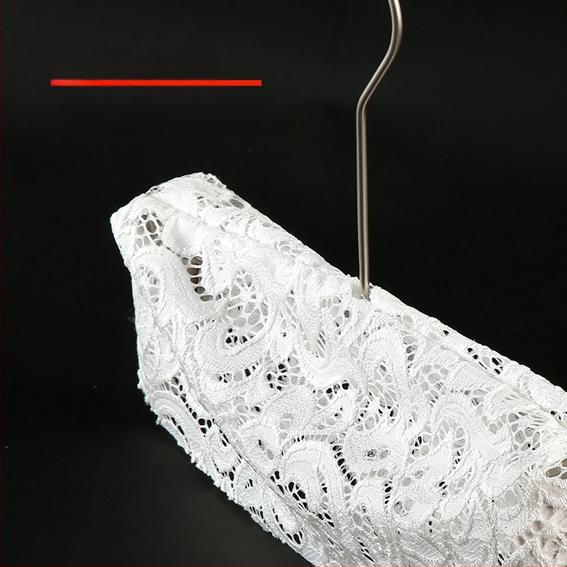 Riidepuu kate: libisemiskindel lina pitsiga puuvillakangas, 10 tk komplekt, sobib riidepuudele, pükste hoidmiseks ja kravattide hoidmiseks