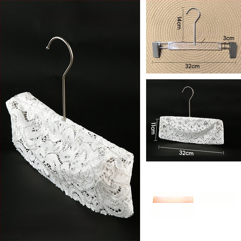 Riidepuu kate: libisemiskindel lina pitsiga puuvillakangas, 10 tk komplekt, sobib riidepuudele, pükste hoidmiseks ja kravattide hoidmiseks