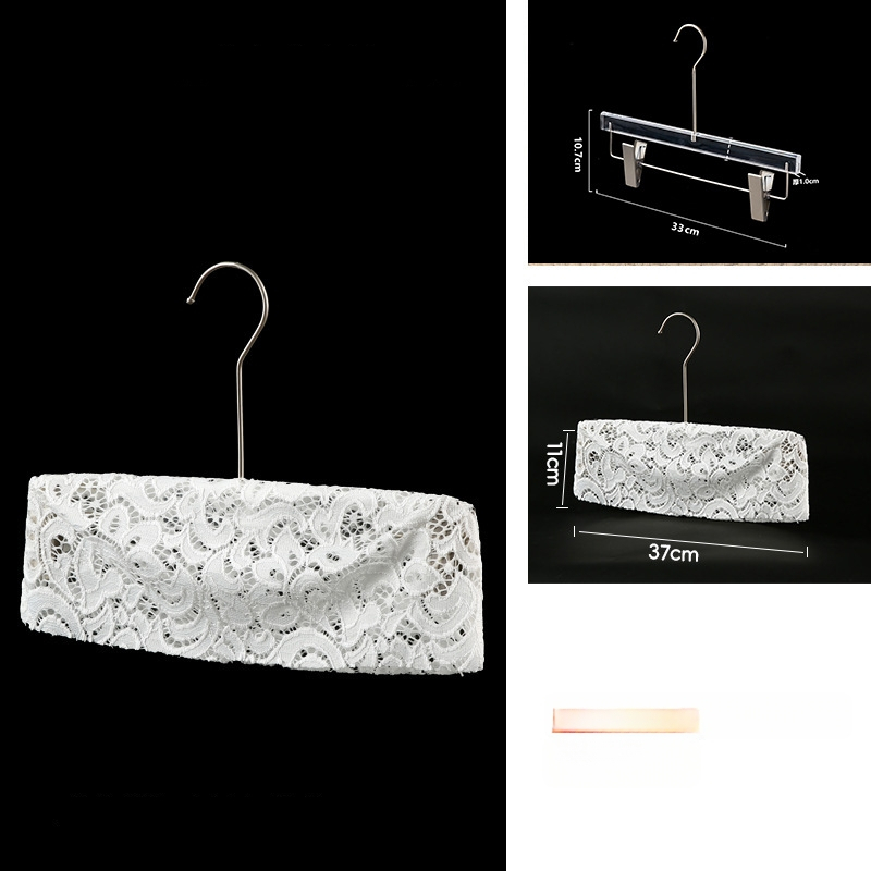 Riidepuu kate: libisemiskindel lina pitsiga puuvillakangas, 10 tk komplekt, sobib riidepuudele, pükste hoidmiseks ja kravattide hoidmiseks