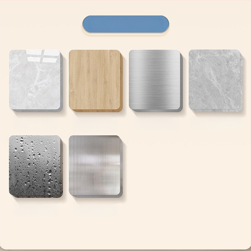 Falra szerelhető polc space alumíniumból, négyszögletes, 1 réteg, sütőfesték felület, fúrás nélküli szerelés