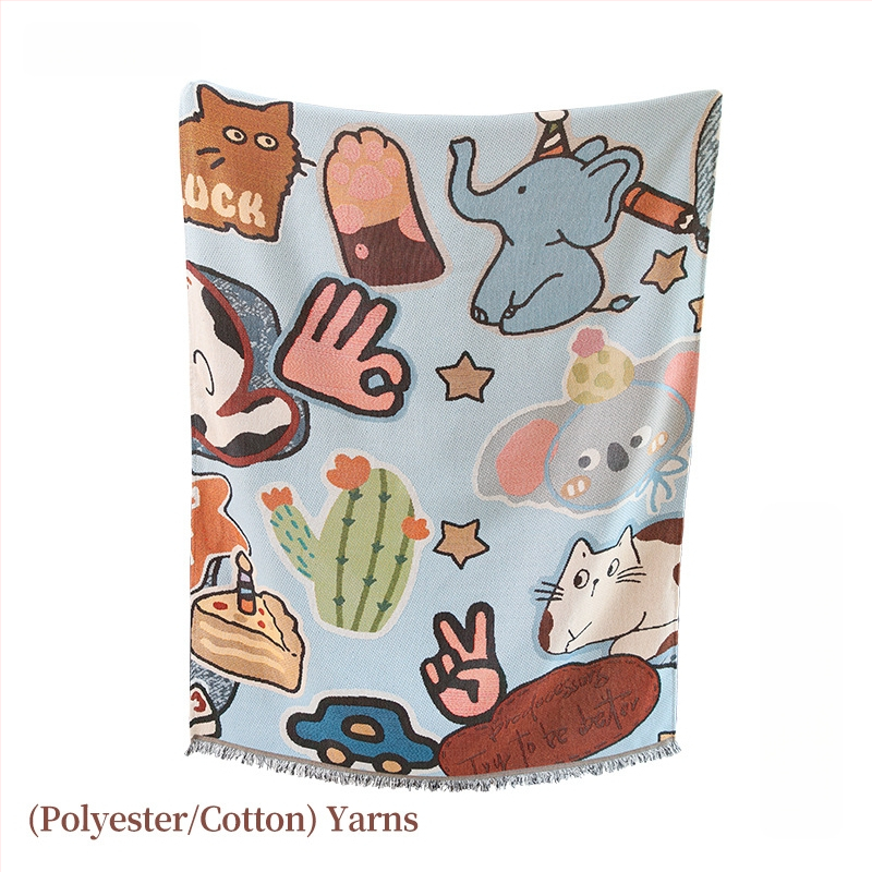 Американски стил покривка за маса за открито, правоъгълна, полиестер, Cartoon/Anime модел