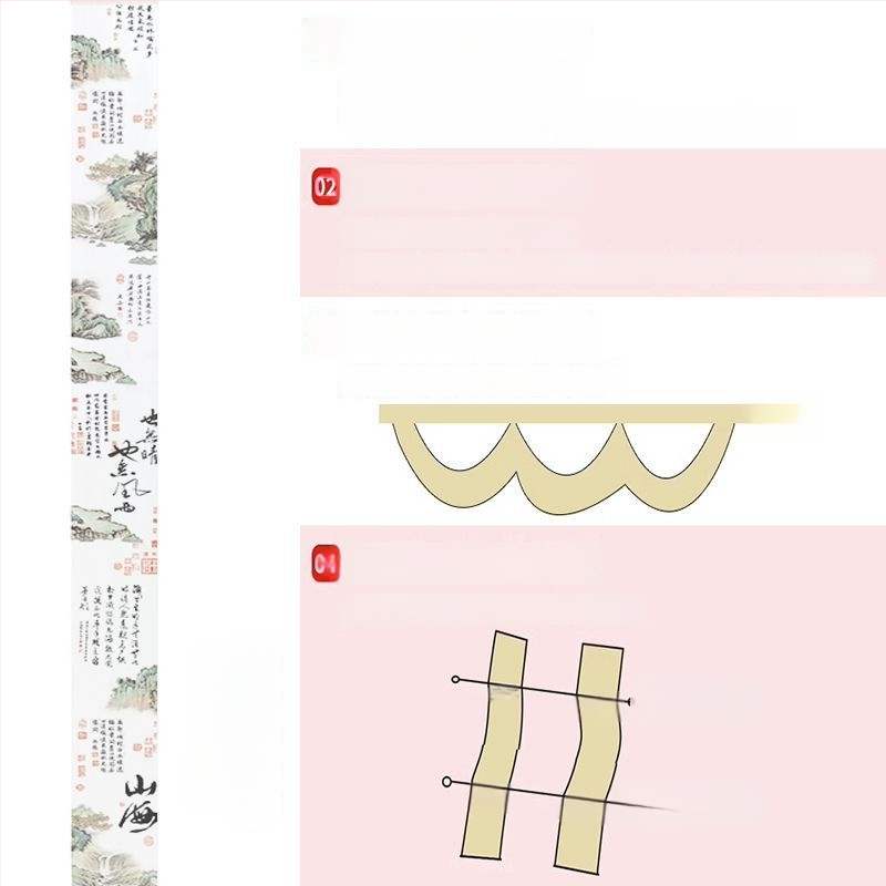 Гоблен: дизайн с китайския стил на калиграфска тушена картина; материал: химическо влакно; съдържание на памук 30–40%; подходящ за дневна