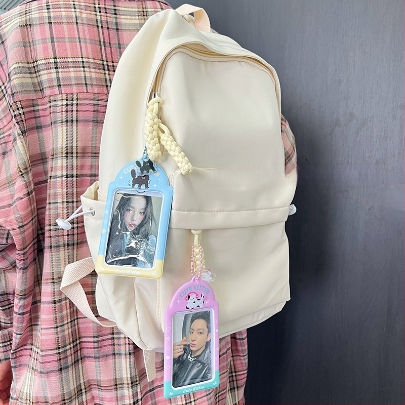 Kártyatartó PVC, átlátszó, rajzfilm stílusú, csillagos kreatív dizájn – Maca artist