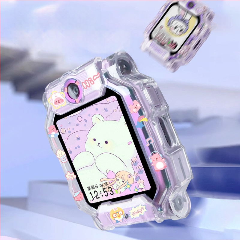 Spausdintas TPU apsauginis dėklas Little Genius išmaniojo laikrodžio modeliams Q2A/Z9/Z8a, D2A/D3/Z6s/Z6pro