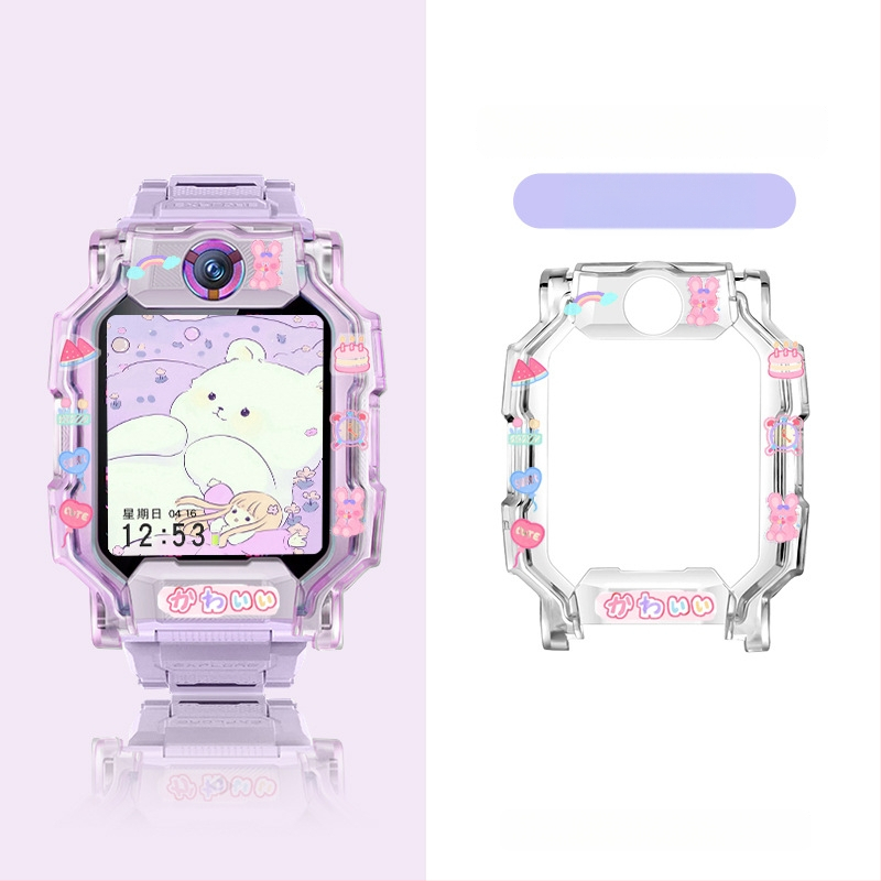 Spausdintas TPU apsauginis dėklas Little Genius išmaniojo laikrodžio modeliams Q2A/Z9/Z8a, D2A/D3/Z6s/Z6pro