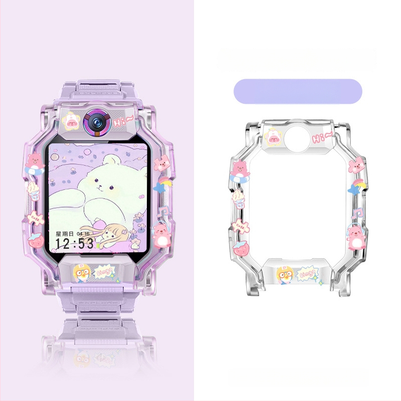 Spausdintas TPU apsauginis dėklas Little Genius išmaniojo laikrodžio modeliams Q2A/Z9/Z8a, D2A/D3/Z6s/Z6pro