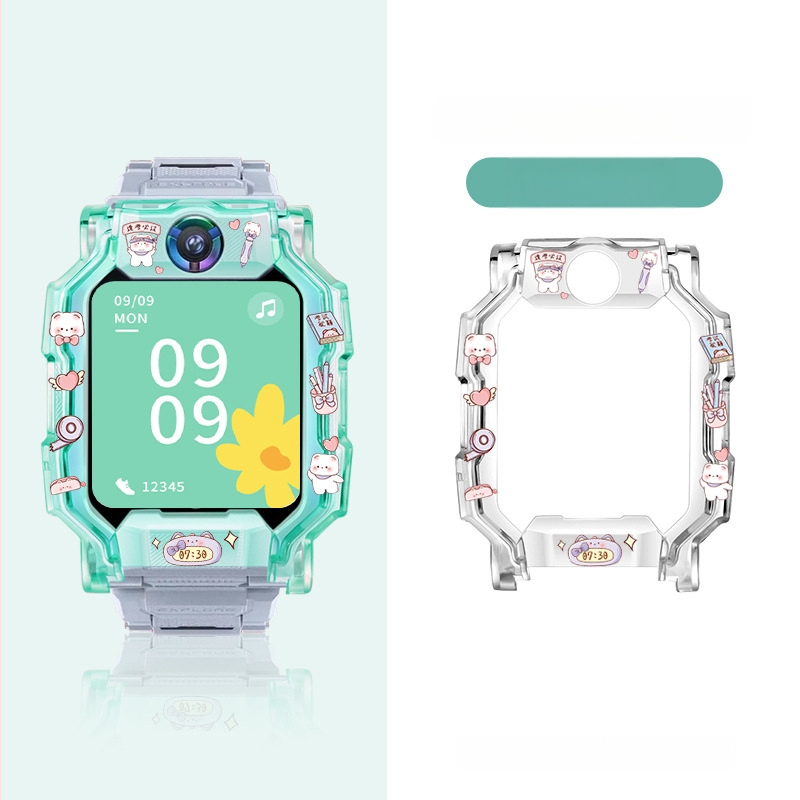 Spausdintas TPU apsauginis dėklas Little Genius išmaniojo laikrodžio modeliams Q2A/Z9/Z8a, D2A/D3/Z6s/Z6pro