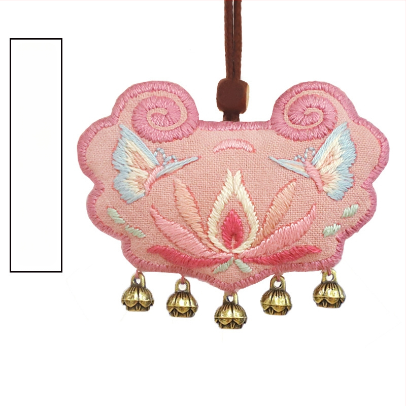 Комплект за бродиране с кръстат бод – нов китайски стил, лен, празничен мотив, друг вид бродерия