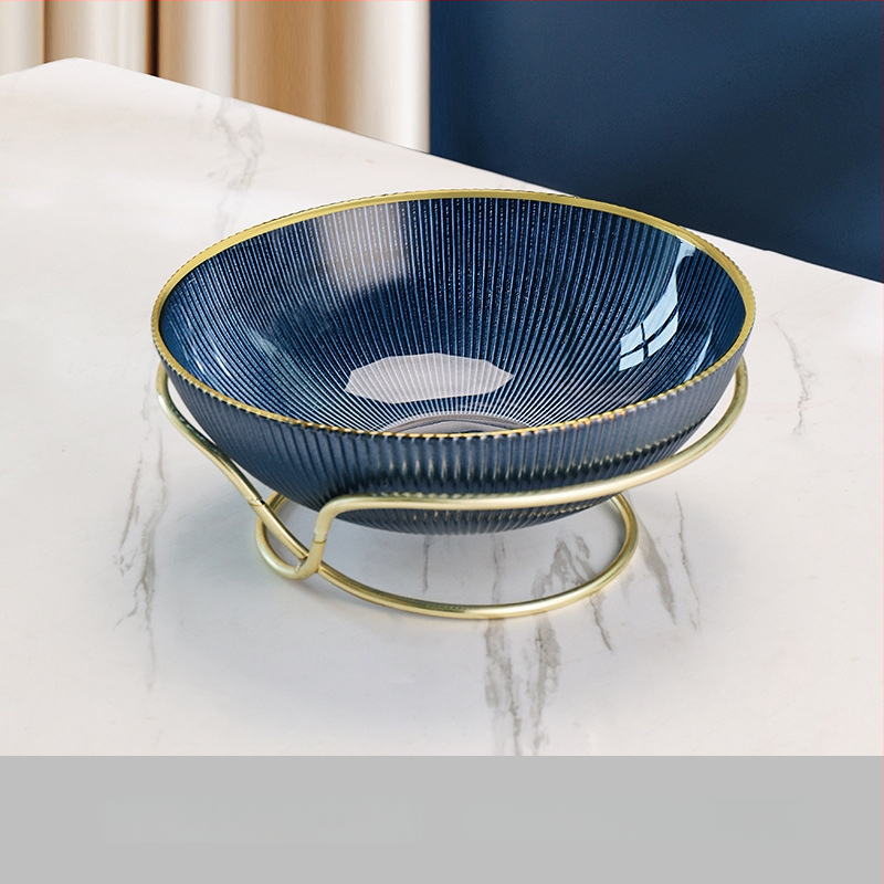 Metalinė vaisių lėkštė su elektroplakavimo danga, naujas kinų stilius, prekės ženklas Huanze Ceramics