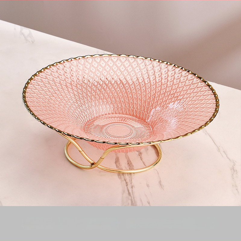 Metalinė vaisių lėkštė su elektroplakavimo danga, naujas kinų stilius, prekės ženklas Huanze Ceramics