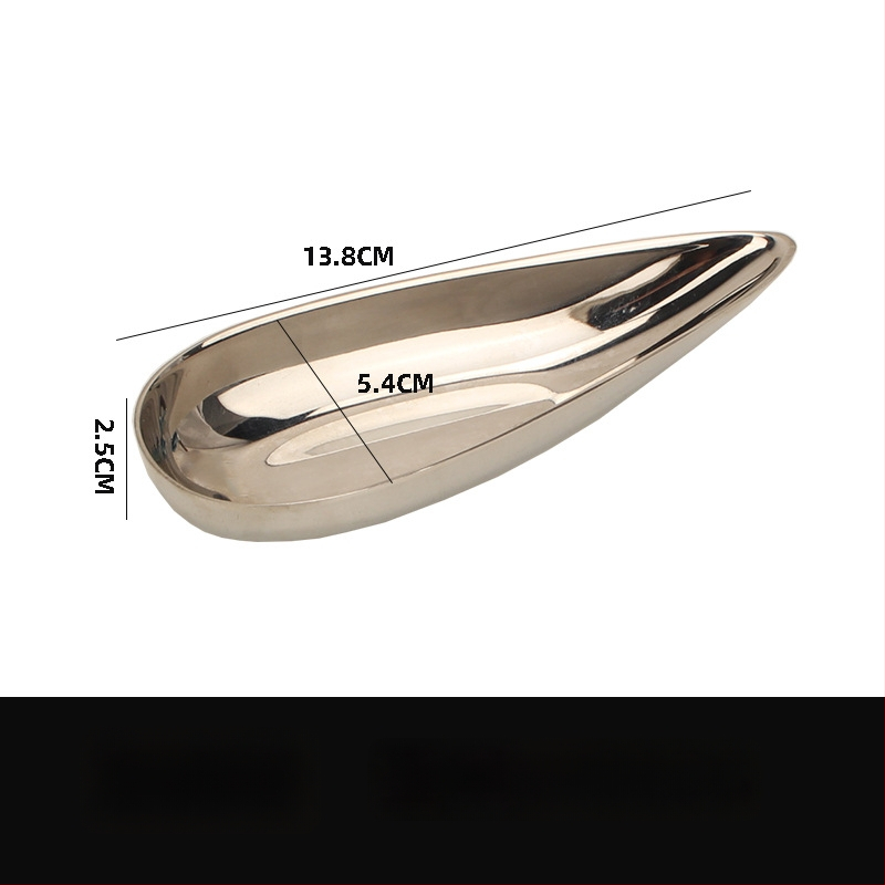 Zhuo Jin плодово плато от неръждаема стомана, десертно сервиране, модерен стил, първокласно качество, лицензирана частна марка