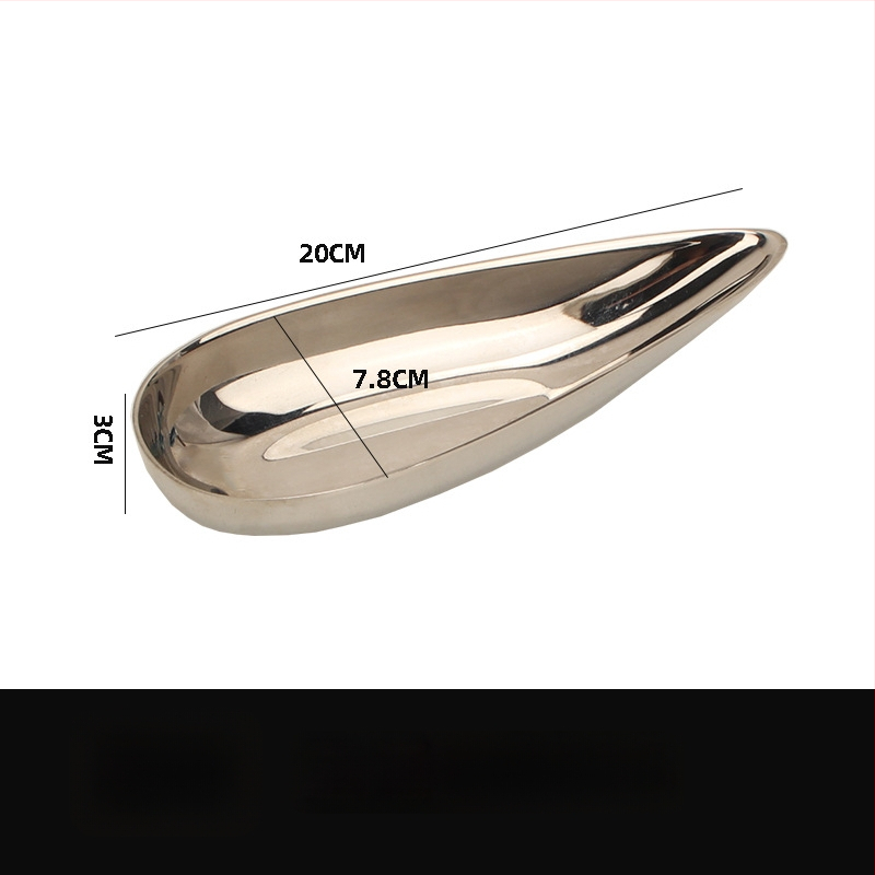 Zhuo Jin плодово плато от неръждаема стомана, десертно сервиране, модерен стил, първокласно качество, лицензирана частна марка