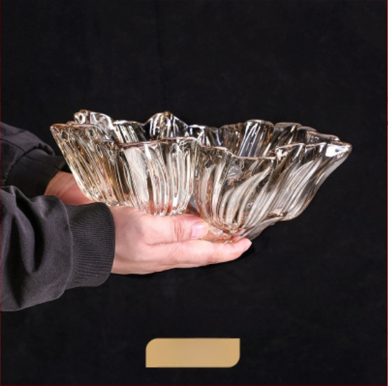 Стъклена плодова чиния Tulip — средиземноморски стил, премиум клас, марка wangsan, лансирана през пролет 2021