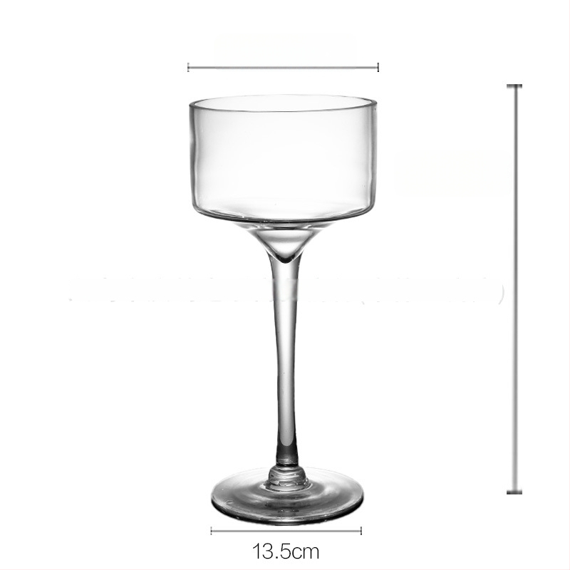 Стъклена чиния за плодове в европейски стил — прозрачна платформа за торти и десерти, витрина за плодове, марка Qingyun, стил прост, стартирала през есен 2013