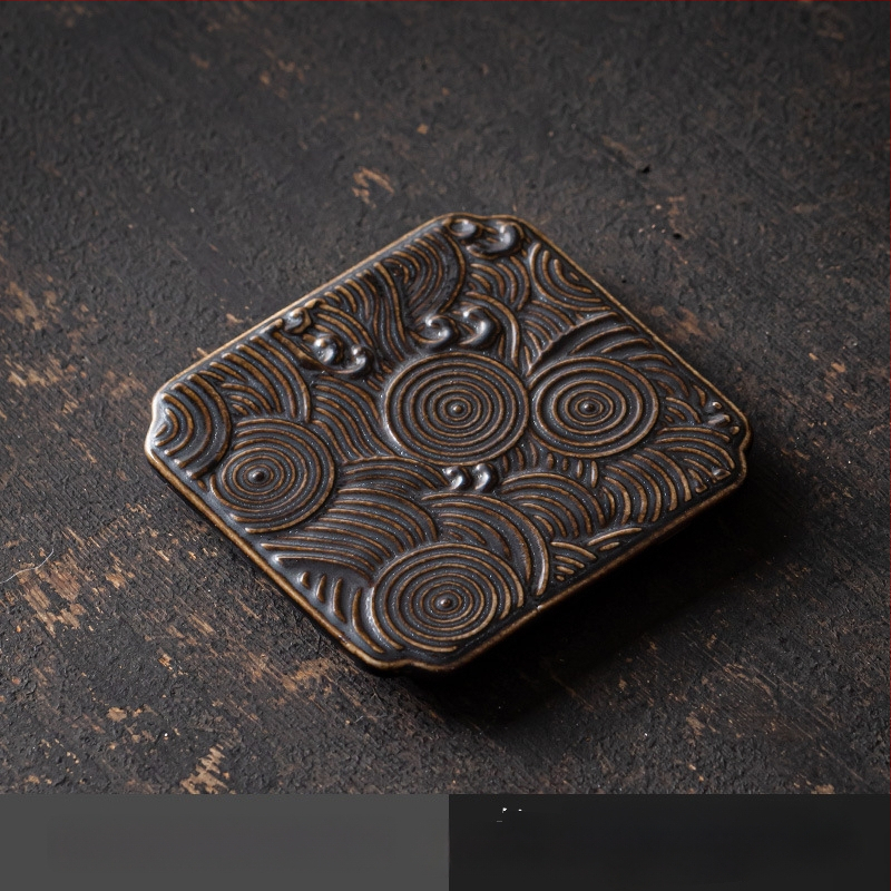 Порцеланова плодова чиния — Wuxitang, китайска простота, лек лукс ретро, код продукта: Full Moon Auspicious Clouds Saucer