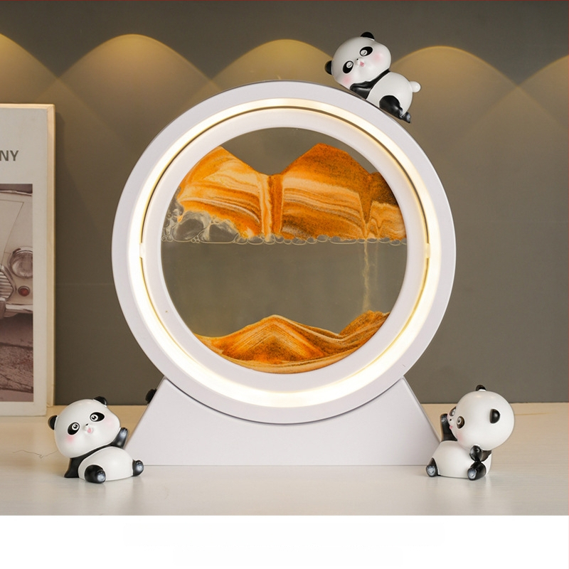 Mervis smilšu stundas pulkstenis ar smilšu gleznojumu, roku darbs, mūsdienīgs minimālisma interjera dekors dzīvojamajai istabai un birojam, lieliska dāvana jaunajai mājai