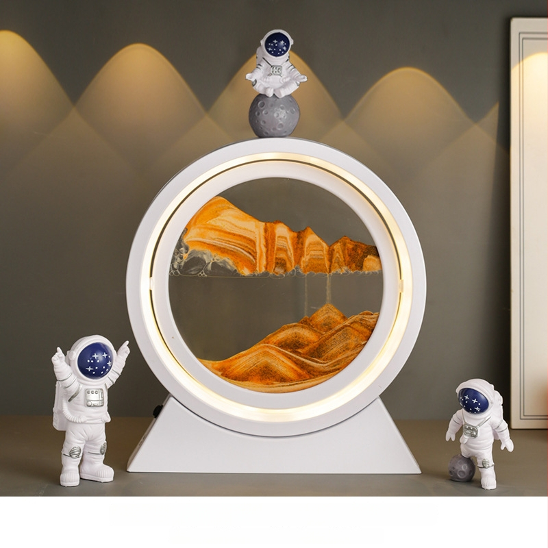 Mervis smilšu stundas pulkstenis ar smilšu gleznojumu, roku darbs, mūsdienīgs minimālisma interjera dekors dzīvojamajai istabai un birojam, lieliska dāvana jaunajai mājai