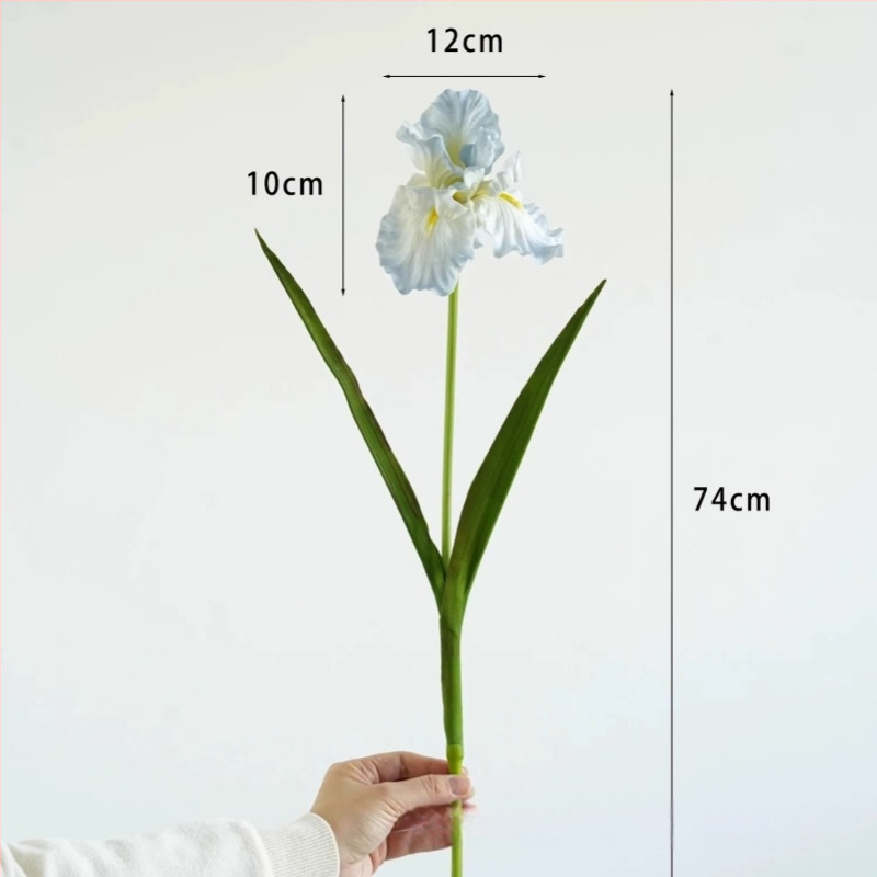 Dirbtinis irisas žiedas, PU medžiaga, rankų darbo ir dažytas, namų dekorui ir fotografijos rekvizitams