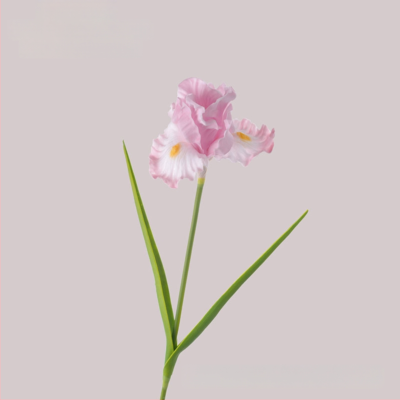 Dirbtinis irisas žiedas, PU medžiaga, rankų darbo ir dažytas, namų dekorui ir fotografijos rekvizitams