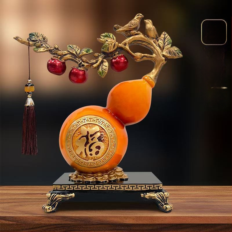 Dekoratīvs priekšmets jaunā ķīniešu stilā – sveķu materiāls, gravēts, rokām darināts un rokām apgleznotots