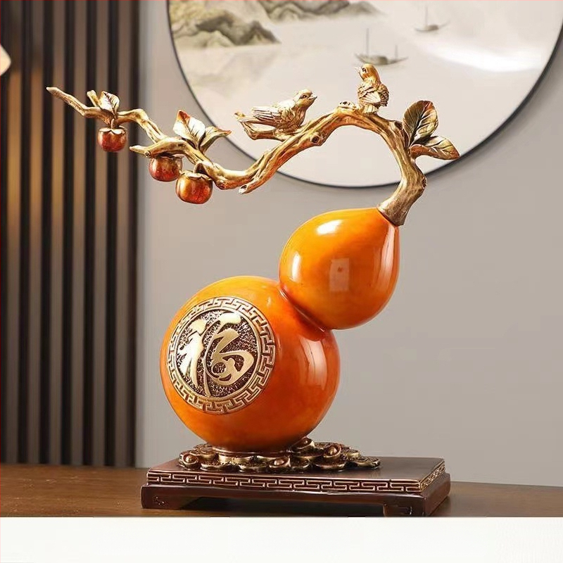 Dekoratīvs priekšmets jaunā ķīniešu stilā – sveķu materiāls, gravēts, rokām darināts un rokām apgleznotots