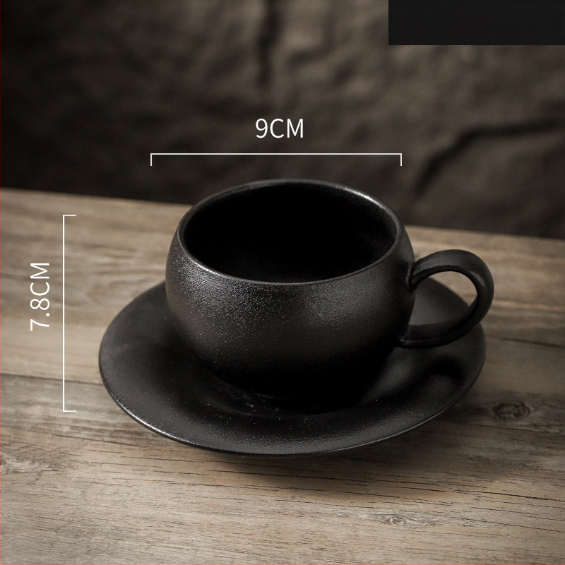 Керамична чаша за кафе, винтидж стил, италиански дизайн, матово покритие, 450 g, персонализация налична
