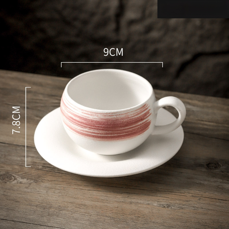 Керамична чаша за кафе, винтидж стил, италиански дизайн, матово покритие, 450 g, персонализация налична