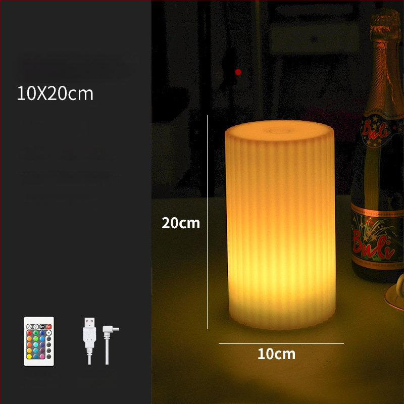 RGB dekoratīvā lampa ar ziedu kompozīciju baram/KTV – galda vāzes formas gaismas lampa, modelis XC-297, 5V, materiāls: plastika, stils: moderns minimālisms, ražošana pēc rasējumiem.