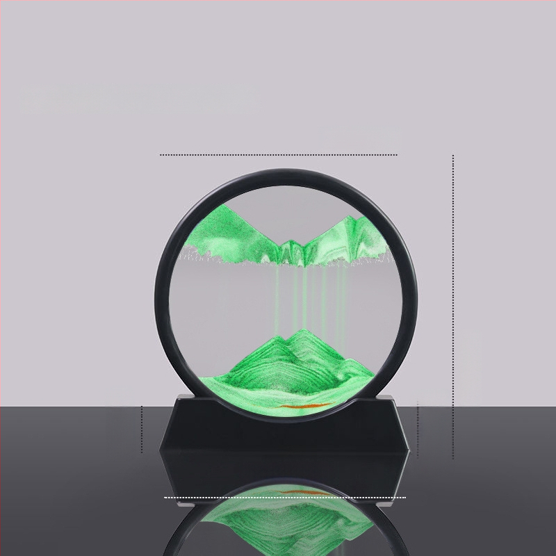 Tekošā smilšu dekora darbs dzīvojamā istabā un birojā, mūsdienīgs minimālisma stils, viegls luksusa smilšu mākslas darbs