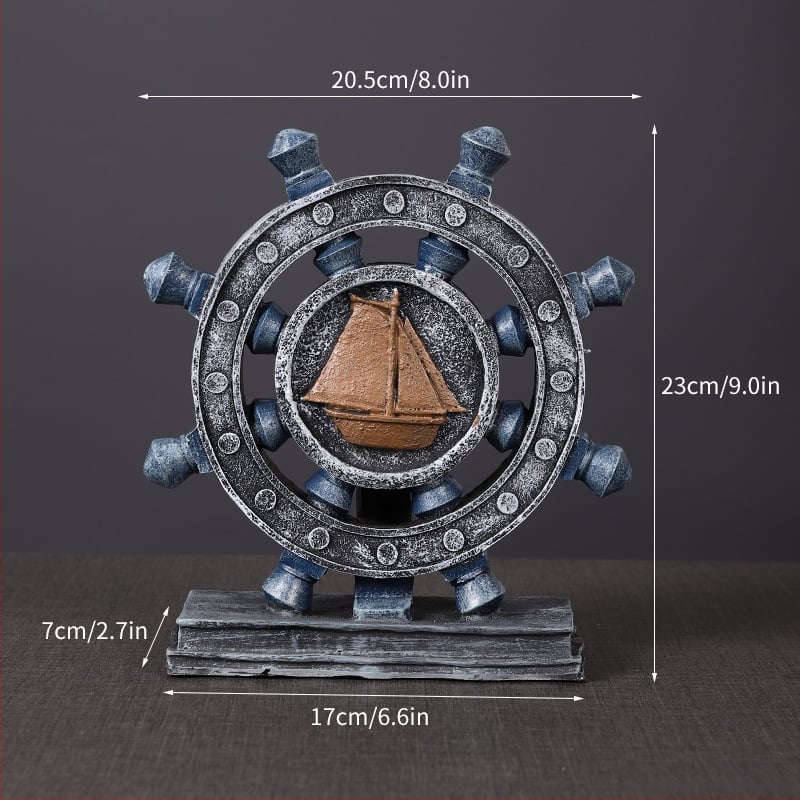 Europos stiliaus retro telefono dekoras figūrėlė iš sintetinės dervos, prekės ženklas Ancient Master, dervos amatai, įpakavimas kartono dėžutėje