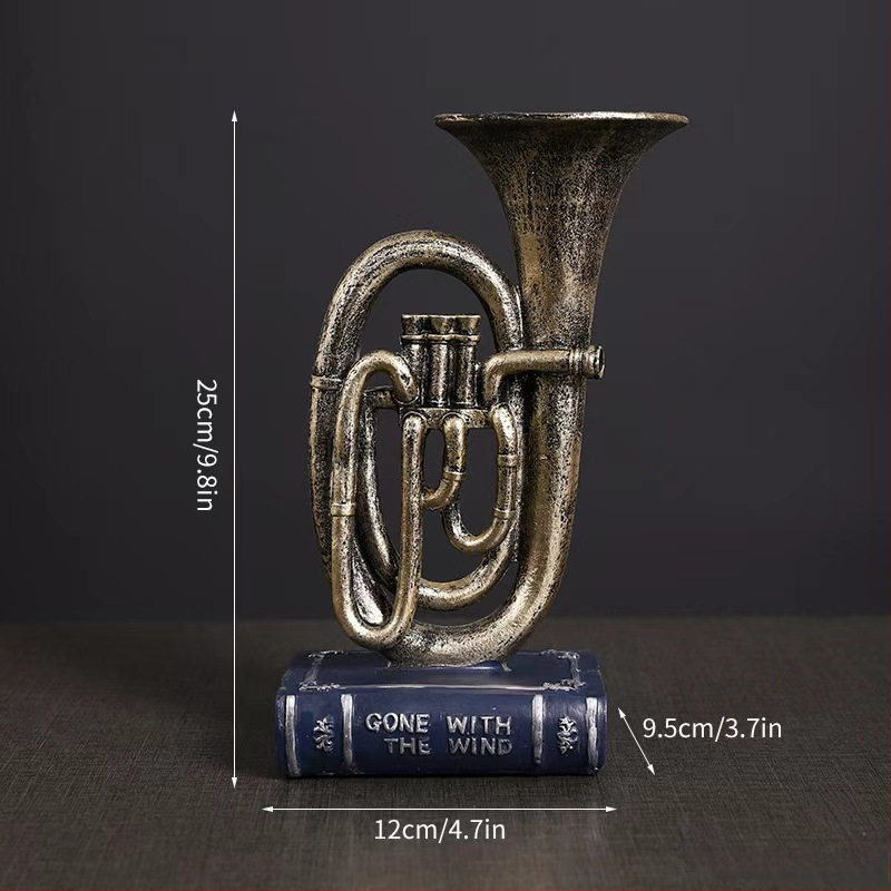 Europos stiliaus retro telefono dekoras figūrėlė iš sintetinės dervos, prekės ženklas Ancient Master, dervos amatai, įpakavimas kartono dėžutėje