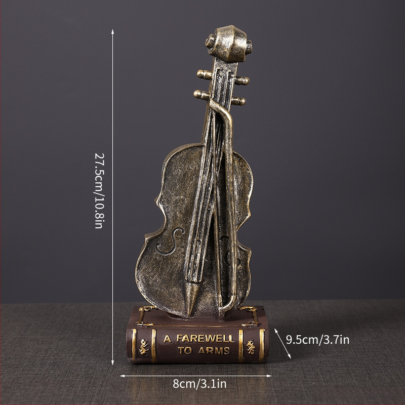 Europos stiliaus retro telefono dekoras figūrėlė iš sintetinės dervos, prekės ženklas Ancient Master, dervos amatai, įpakavimas kartono dėžutėje