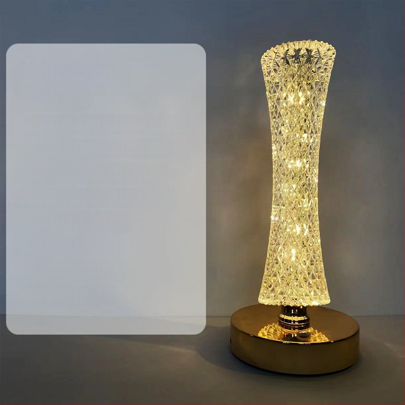 Galda lampiņa ar Zvaigzni un Mēnesi, mūsdienīgs minimālisma stils, modelis YL-014, materiāls plastika, spriegums ≤36V