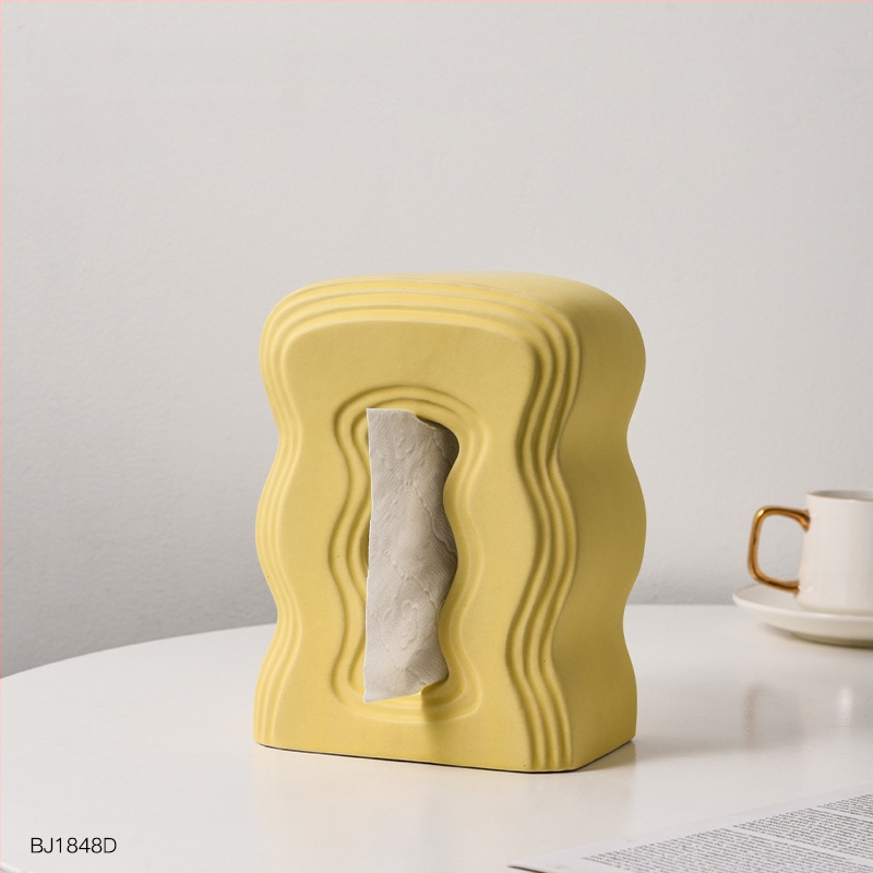 Servetėlių dėžutė iš rezino su akmeninės statulos dizainu, skandinaviškas stilius, namų dekoras, verslo dovana