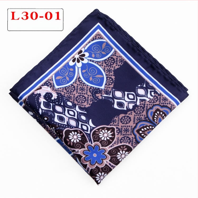 Джобна кърпичка - полиестерни нишки, извит кант, вечерно облекло, Пролет 2023