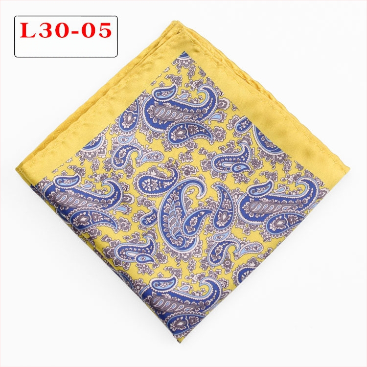 Джобна кърпичка - полиестерни нишки, извит кант, вечерно облекло, Пролет 2023