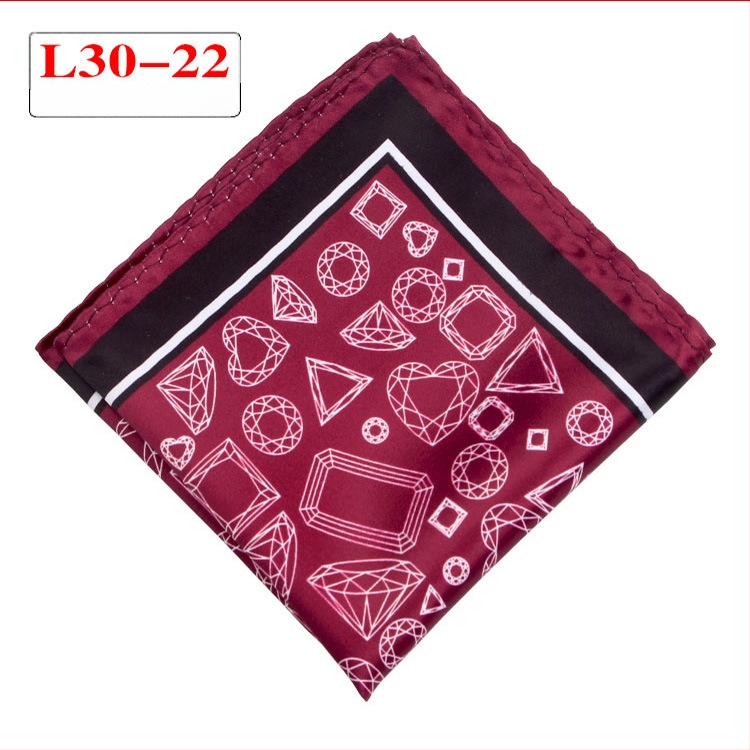 Джобна кърпичка - полиестерни нишки, извит кант, вечерно облекло, Пролет 2023