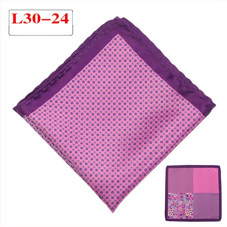 Джобна кърпичка - полиестерни нишки, извит кант, вечерно облекло, Пролет 2023