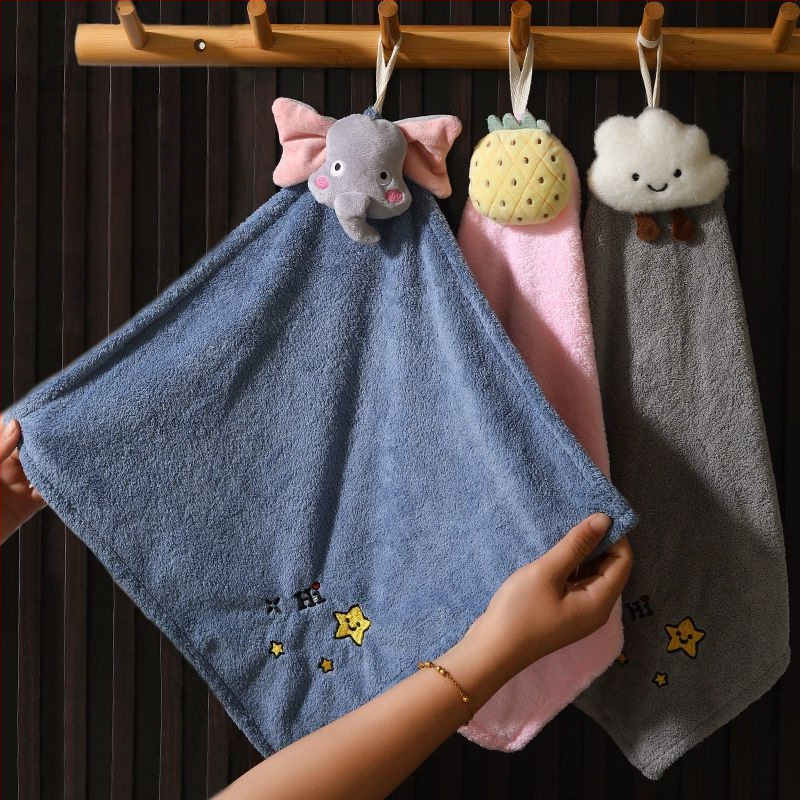 Кърпа за ръце за окачване с карикатурен дизайн (Материал: микрофибър; Тегло: 70 г; Категория: кърпа за ръце)