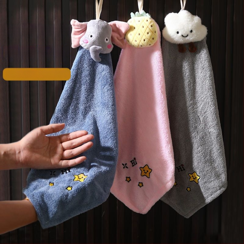 Кърпа за ръце за окачване с карикатурен дизайн (Материал: микрофибър; Тегло: 70 г; Категория: кърпа за ръце)