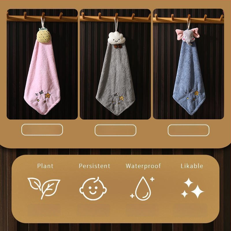 Кърпа за ръце за окачване с карикатурен дизайн (Материал: микрофибър; Тегло: 70 г; Категория: кърпа за ръце)