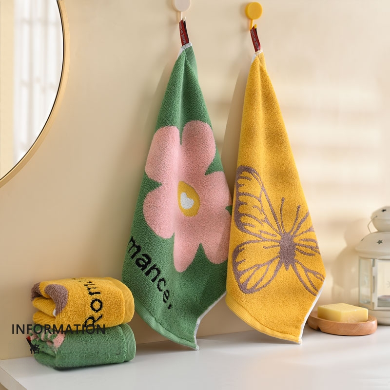 Poliestera kokvilnas sejas un roku dvielis, 100d diegi, vienkāršs audums, novietojams mājas uzsūkjošs dvielis