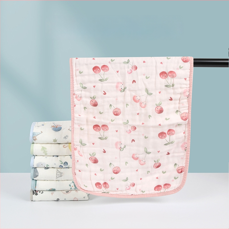 Bērnu un zīdaiņu sejas dvieli no 100% kokvilnas, marles kvadrātveida dvielis, 40s diegi, šūts, zem 50 g