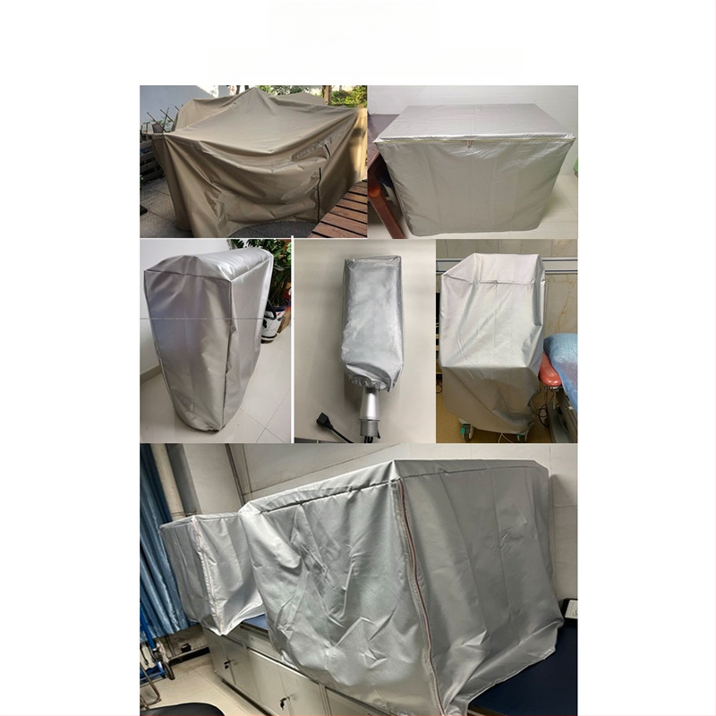 Prilagođena pokrivač prašine za strojeve i opremu, Oxford tkanina s srebrnim premazom, izdržljivo zaštitno kućište za police i uređaje